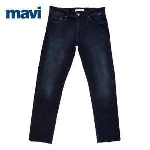 Mavi Men’s 32 Zach Straight Leg Dark Wash‎ Stretch Denim Jeans